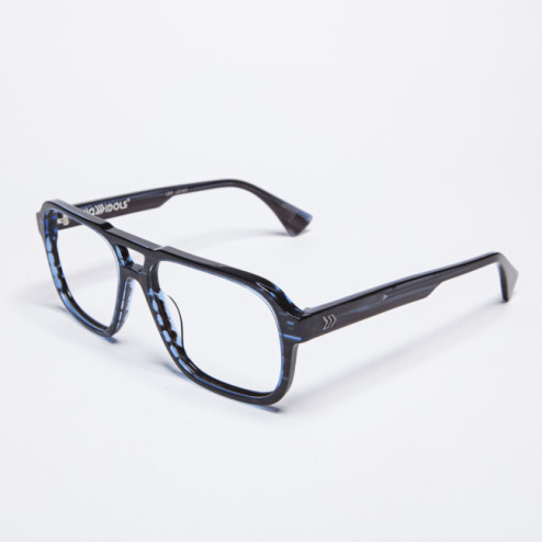 LEO STRIPE BLUE ECO EYEGLASSES